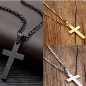 New Men Cross Necklaces Pendants Stainless Steel​